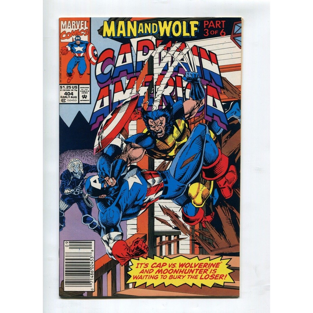 Captain America #404 Comic Book 1992 Marvel Comics Newsstand